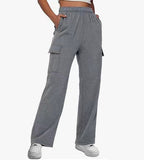 Kukombo lookbook outfits Autumn and Winter Overalls Women's Casual Sports Trousers New High Waist Slimming Straight Wide Leg Loose Pants Women
