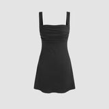 Kukombo hoco dresses INS New 2024 Sexy Hot Girl Design Backless Waist Slimming a Swing Skirt