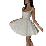 homecoming dresses New White Silver Spray Skirt Wedding Dress Small Dress Party Photo Pettiskirt Wedding