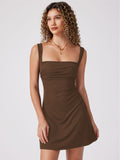 Kukombo hoco dresses INS New 2024 Sexy Hot Girl Design Backless Waist Slimming a Swing Skirt