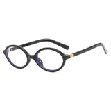 Kukombo Glasses with oval small frame, retro sunglasses, leopard print, Korean style plain faced flat lenses