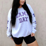 Kukombo Women Cute Sweatshirts Star Letter Print Loose Long Sleeve Pullovers Casual Fall Workout Tops Autumn Y2K Streetwear