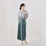 2024 new Chinese improved hanfu dress ancient style chinese costumes women fashion casual daily vintage dress kimono dress a74
