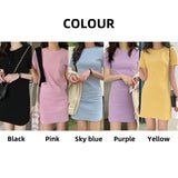 Kukombo Women Harajuku Mini Short Sleeve Dress Woman Clothing Black Pink Casual Y2k Clothes Fashion Summer Short Dresses for Women 2024