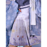 Hanfu MaMianQun Skirt Suit With Ming Dynasty Improve Han Costume Horse-face Skirt The Women's Short Horse Face Skirt Hanfu Set
