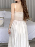 Vintage Casual Women Summer Dress Spaghetti Strap Elegant Fashion Party Evening Robe Female Solid Chic Prom Vestidos New