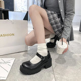 Kukombo Lolita Shoes Women Japanese  Shoes Women Vintage Girls Students Uniform High Heel Platform Shoes Cosplay Plus Size