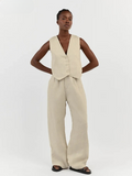 Kukombo Justine High Waist Pants Suit Set