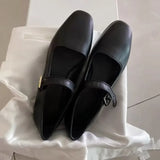 Kukombo 2024 Spring Autumn Designer Women Flats Shoes Fashion Ladies Buckle Loafer Shoes Female Elegant Shoes