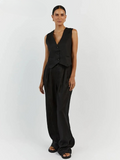 Kukombo Justine High Waist Pants Suit Set