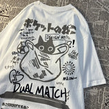 Kukombo Cute Anime Cat Graphic T Shirts Short Sleeve Top Women Aesthetic Clothing Korean Fashion Summer Vintage Harajuku Kawaii T Shirt