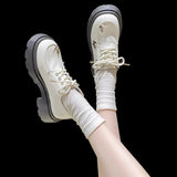 Kukombo Casual Woman Shoe Female Footwear Oxfords Clogs Platform Round Toe Modis All-Match Loafers With Fur Black Flats Dress Leather Cr