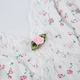 Kukombo Lace Floral White Bodysuit Women Sexy One-piece Bodycon Tank Tops Summer Y2K Vintage Sleeveless Suspenders Jumpsuits for Womens