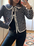 Kukombo Womens Cropped Floral Puffer Jacket Lightweight Open Front Padded Coat Y2k Bow Patchwork Quilt Cardigan Streetwear