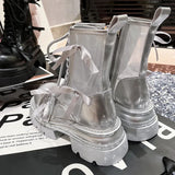 Kukombo Flats Cool Boots Sandals Women Bow Shoes Fashion Autumn Ankle Short Boots 2024 Designer New Shoes Trend Platform Female Shoes