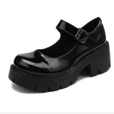 Kukombo Lolita Shoes Women Japanese  Shoes Women Vintage Girls Students Uniform High Heel Platform Shoes Cosplay Plus Size