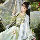 Hanfu Women Plus Size Ancient Chinese Traditional Hanfu Set Female Cosplay Costume Party Outfit Summer Dance Hanfu Green Dress