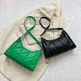 Kukombo Black PU Leather Shoulder Bag Retro Solid Color Casual Female Hobos Handbags Women's Fashion Handbags Shopper Clutch Purse