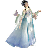 Chinese Traditional Hanfu Costume Woman Ancient Han Dynasty Dress Oriental Princess Dress Lady Elegance Tang Dynasty Dance Wear