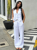Kukombo Justine High Waist Pants Suit Set