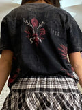 Kukombo Gothic Skull Shirts for Women Teens Girls 2000s Y2k Shirt Tops Fairy Grunge Punk Baggy Graphic Tees Halloween Clothes