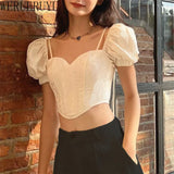 Kukombo White Sexy T Shirt Short Sleeve Y2k Vintage Crop Top Womens Clothing Lace-up Backless Lace T-shirts for Women 2024 Summer Outfit