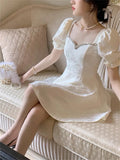 Kukombo Midi Dress Women Elegant Summer 2023 New Fashion Evening Party Lady Slim Vestidos Vintage Diamond Dresses Female Korean Clothes