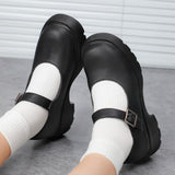 Kukombo Lolita Shoes Women Japanese  Shoes Women Vintage Girls Students Uniform High Heel Platform Shoes Cosplay Plus Size