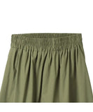 Kukombo Women's Maxi Skirt Plain Long Flared Skirt Elastic Waist A-line Gathered Skirt 2024 Spring Summer Vintage Outfit