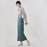2024 new Chinese improved hanfu dress ancient style chinese costumes women fashion casual daily vintage dress kimono dress a74