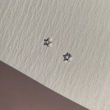 2023 Trend Silver Color Plated Hollow Star Hoop Earring For Women Fashion Vintage Accessories Aesthetic Jewelry Gift