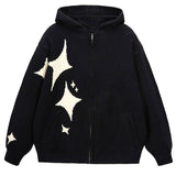Kukombo Star Girl Aesthetic Knit Hoodie