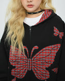 Kukombo Teen Spirit Grunge Butterfly Hoodie
