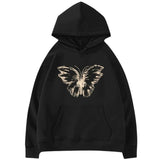 Kukombo Butterfly Print Aesthetic Hoodie