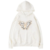 Kukombo Butterfly Print Aesthetic Hoodie