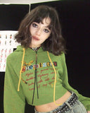 Kukombo Chemistry Knit Cropped Hoodie