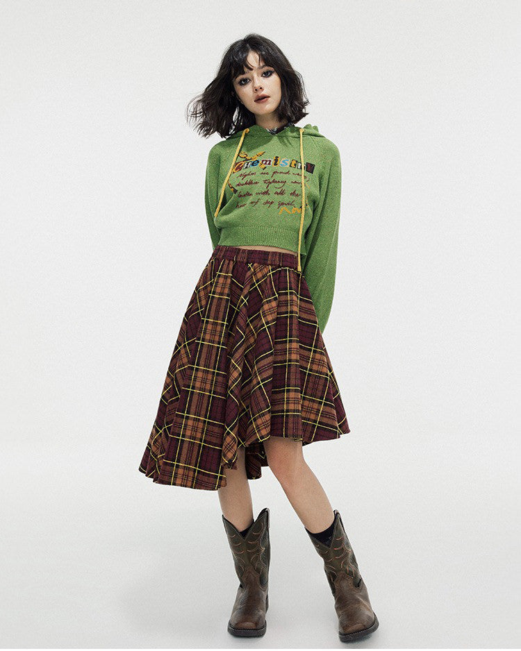 Kukombo Chemistry Knit Cropped Hoodie