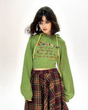 Kukombo Chemistry Knit Cropped Hoodie
