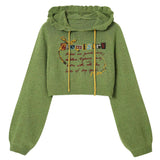 Kukombo Chemistry Knit Cropped Hoodie
