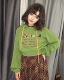 Kukombo Chemistry Knit Cropped Hoodie