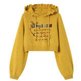 Kukombo Chemistry Knit Cropped Hoodie