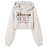 Kukombo Chemistry Knit Cropped Hoodie