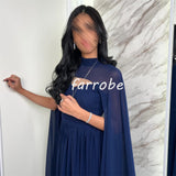 Kukombo Customized Matching Fashion Chiffon Pleat Draped A-line High Collar Long Dresses Bespoke Occasion Dresses Sizes Available Formal (PRE-ORDER)
