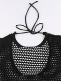 Kukombo Crochet Hollow Knit Crop Top