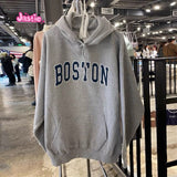 Kukombo 2025 Casual Women Letter Print Zipper-up Sweatshirts Autumn Vintage Half High Collar Cotton Hoodies Y2k Streetwear Pullover Tops