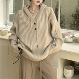Kukombo Caramel Latte Knit Hoodie