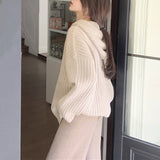 Kukombo Caramel Latte Knit Hoodie