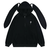 Kukombo Star Girl Aesthetic Bunny Ears Hoodie