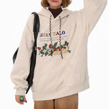 Kukombo Bunny Embroidery Cottagecore Hoodie