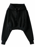 Kukombo Winter Women Solid Fleece Hoodies Clothing Long Sleeve Tops Loose Pocket Sweatshirt Female Casual Pullover ootd